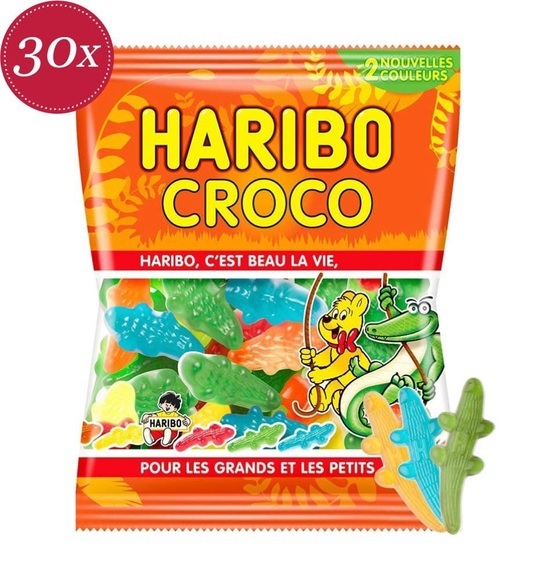 Haribo - Bonbon-Tüte Croco 40 gr - 30 Packungen
