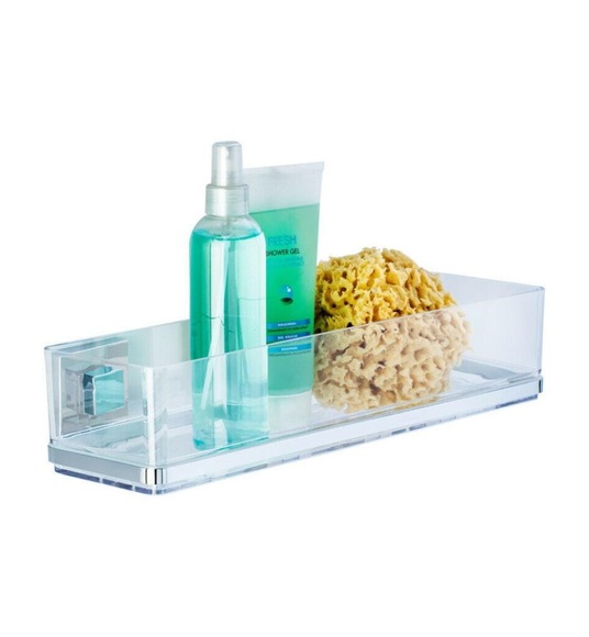 Wenko - Vacuum-Loc® Maxiablage Quadro, Edelstahl, Befestigen ohne bohren