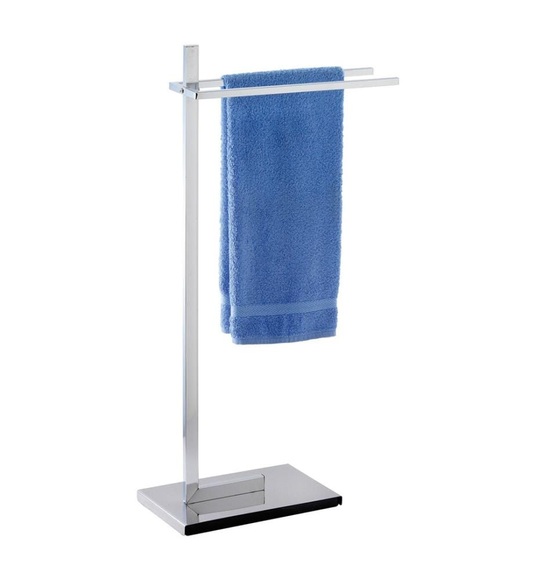 Wenko - Handtuchständer Quadro mit 2 Stangen, Kleiderständer