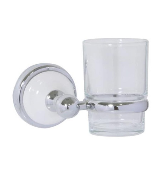 Testrut - Zahnbürsten-Glas Lyon - Silber