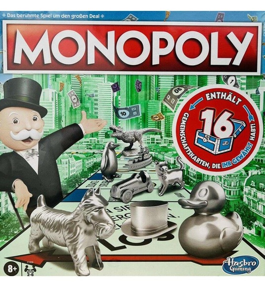 Hasbro - Gesellschaftsspiel Monopoly - Multicolor