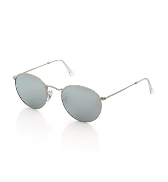 Ray-Ban - Sonnenbrille Round - Silber