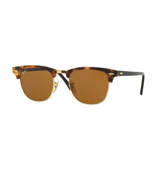Ray-Ban - Sonnenbrille Clubmaster - Schildpatt und Braun