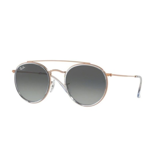 Ray-Ban - Sonnenbrille Round Double Bridge - Gold