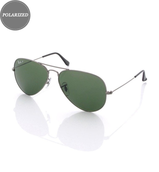 Ray-Ban - Polarisierte Sonnenbrille Aviator Classic - Silber