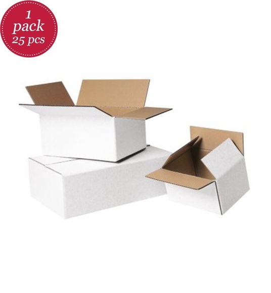 Antalis - Faltkartons Premium 1-wellig weiss 290 x 190 x 180 mm - 25 Stück