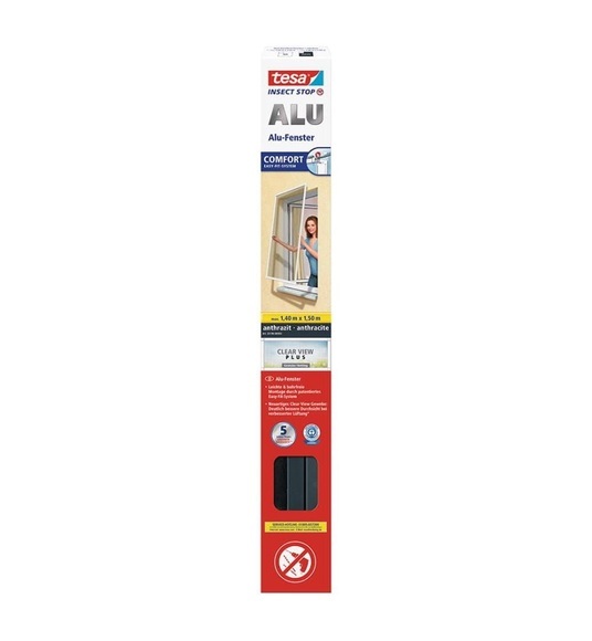 tesa Comfort Alu 55196-03 Fliegengitter (L x B) 1500 mm x 1500 mm Anthrazit 1 St.