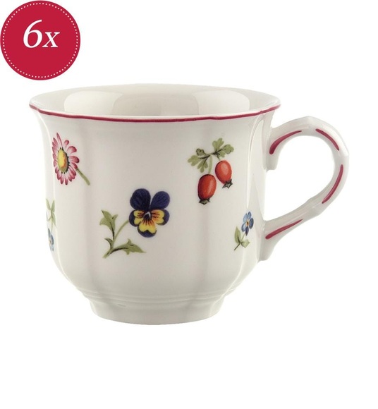Villeroy & Boch - 6-teiliges Kaffeetassen-Set Petite Fleur - Weiss und Multicolor