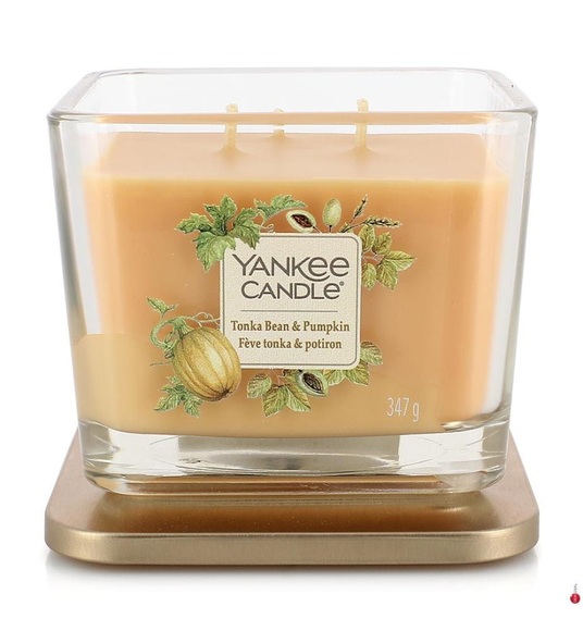 Yankee Candle - Duftkerze Tonka Bean & Pumpkin Medium - 347 g