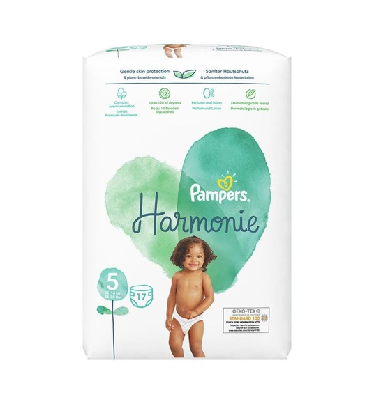 Pampers - Windeln Harmonie Gr. 5 (11-16 kg) 17 Stück