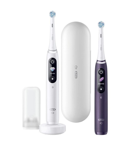 Oral-B - ORAL B - iO Serie 8 Duo White Alabaster & Violet Ametrine
