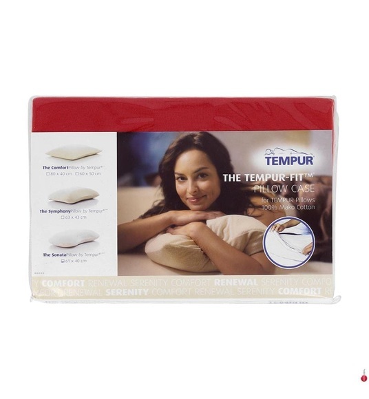 Tempur - Kopfkissenbezug Sonata - 61 x 40 cm - Rot