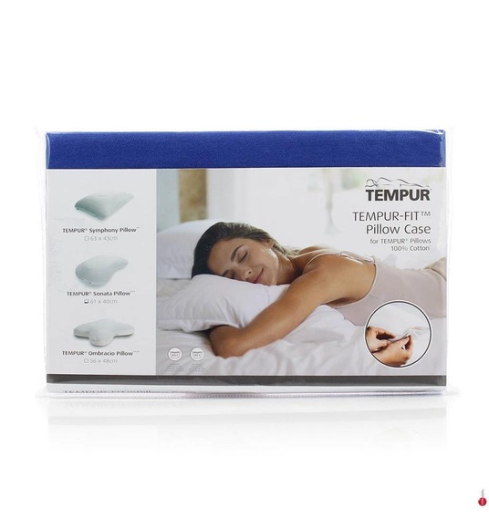 Tempur - Kopfkissenbezug Sonata - 61 x 40 cm - Dunkelblau