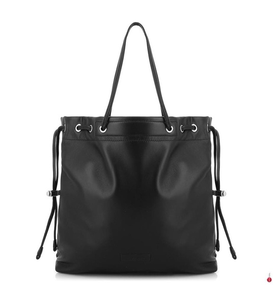Longchamp - Leder-Shoppingtasche Roseau - Schwarz
