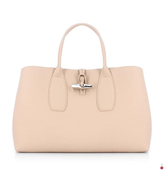 Longchamp - Handtasche Roseau - Cremeweiss