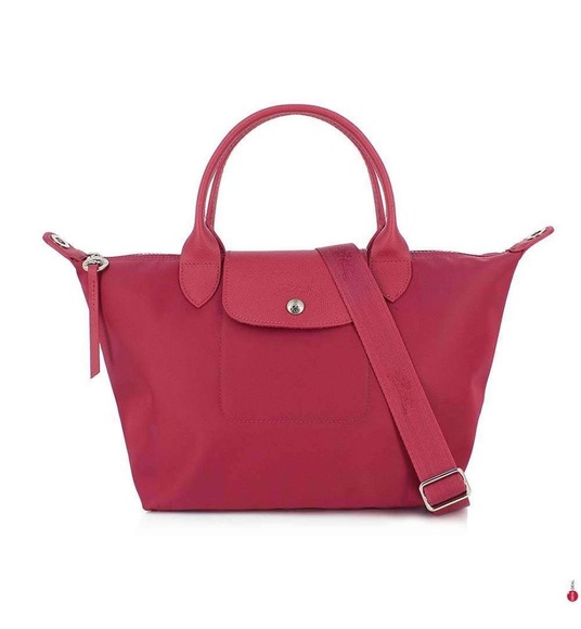 Longchamp - Handtasche Le Pliage Néo S - Dunkelrosa