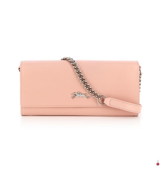 Longchamp - Leder-Täschchen Honoré 404 - Hellrosa