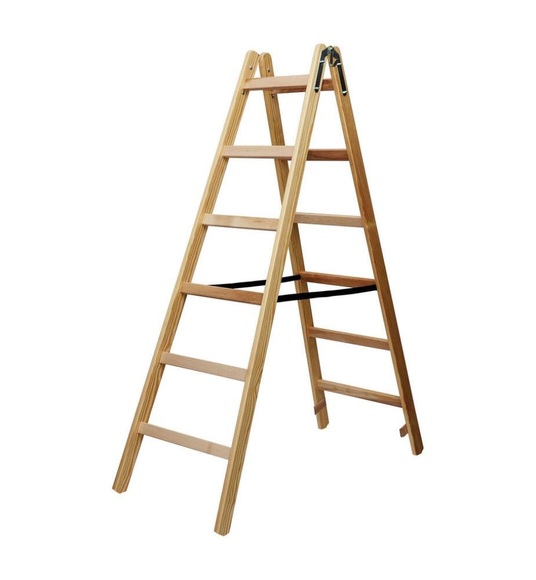 Brennenstuhl - Holz-Stehleiter Die Sichere, auch für Elektro- und Malerarbeiten. Beste Holzqualitäten und sorgfältigste Verarbeitung garantieren dem Anwender ein Höchstmaß an Sicherheit und optimalem Verwendungskomfort. Die Holme sind aus astfre