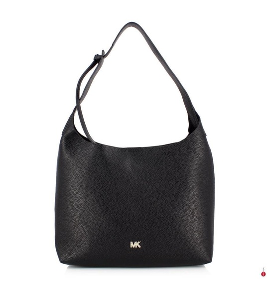 Michael Kors - Lederhandtasche Junie Kors Studio Medium - Schwarz