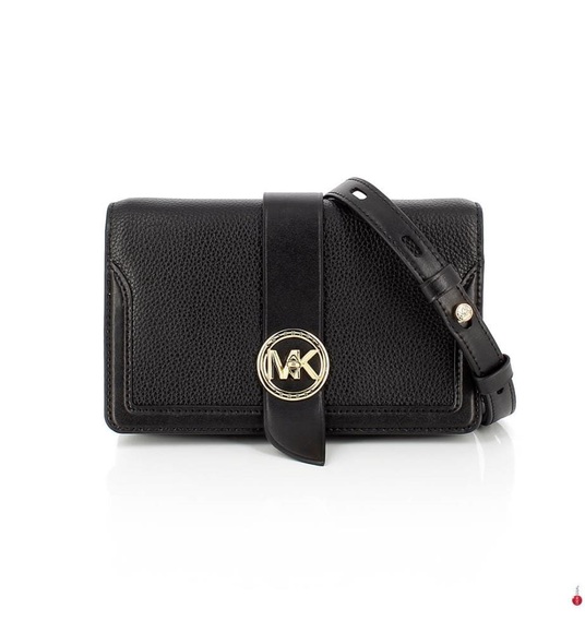Michael Kors - Lederumhängetasche MK Charm Medium - Schwarz