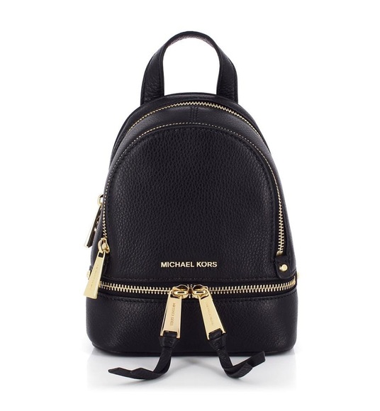 Michael Kors - Leder-Rucksack Rhea Zip Extra Small - Schwarz