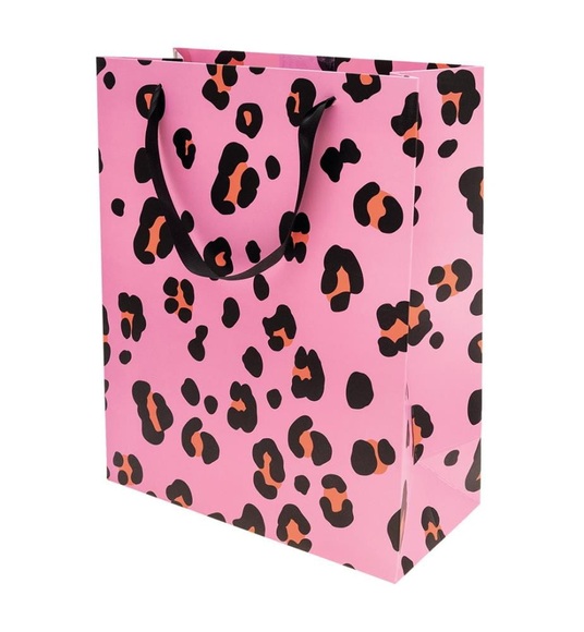 Geschenktüte, Acid Leo, pink, L, FSC MIX