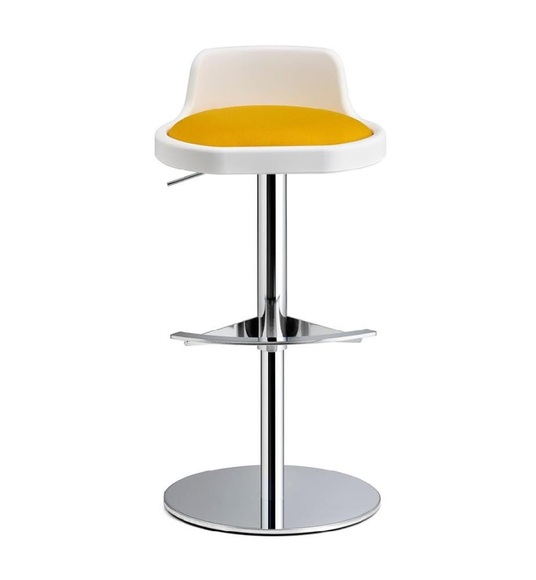 Home - Barhocker - Weiss und Gelb