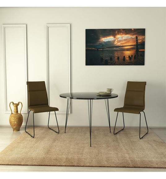 Home - Tisch Sandalf - Royal - Schwarz Weiß