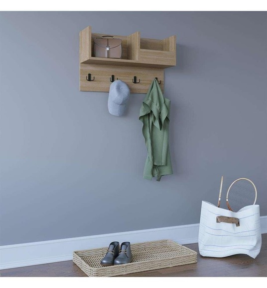 Home - Wand-Garderobe Sameul - Hellbraun