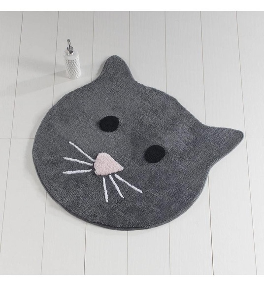 Home - Badematte Cat - Ø90 cm - Multicolor