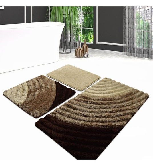 Home - Badematten - Set (3 Stk.) - Bunt