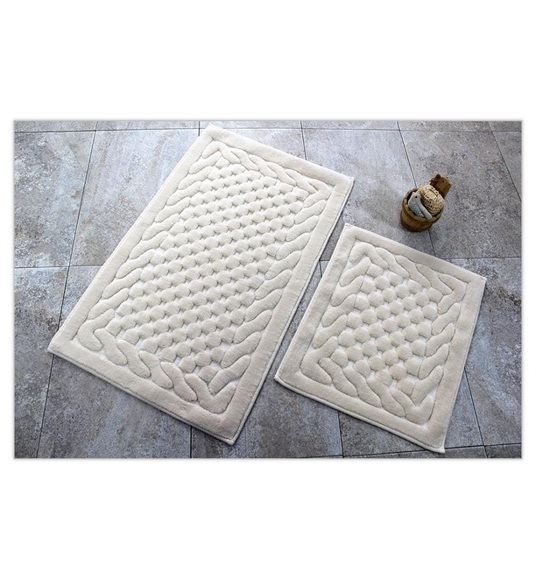 Home - 2er-Set Badvorleger Bambi - Beige