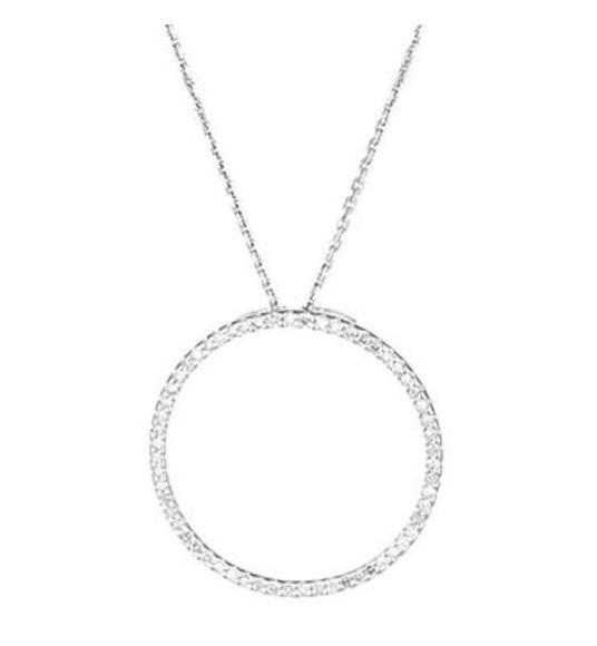 Atelier du Diamant - Halskette Cercle Merveilleux - Silber