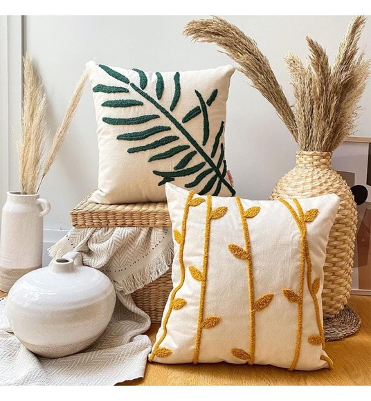 Home - 2er-Set Kissen - 43 x 43 cm - Multicolor