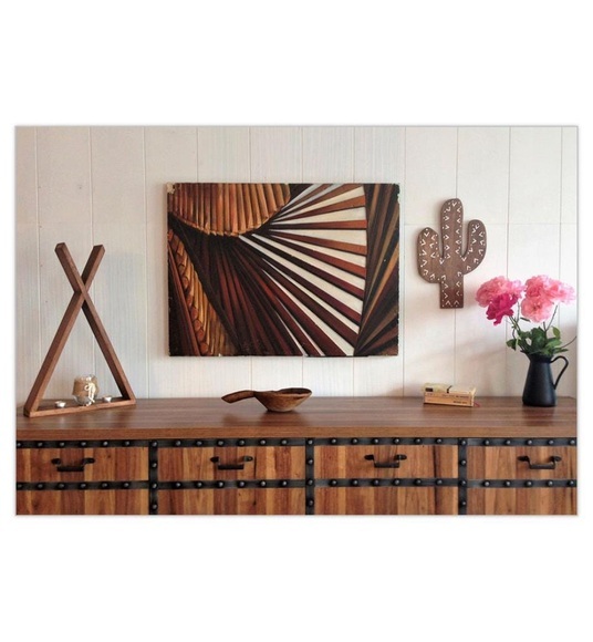 Home - Holz-Wandregal Tent - Braun