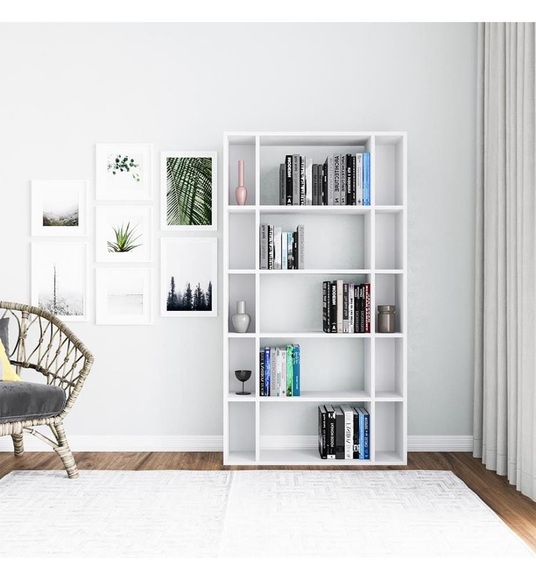 Home - Bücherregal - Weiß