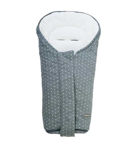 Bisal - Kinderwagen-Schlafsack Downtown - Grau und Weiss