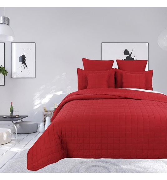 Home - 7-Teilige Bettwäschegarnitur - 230 x 250 cm - Rot