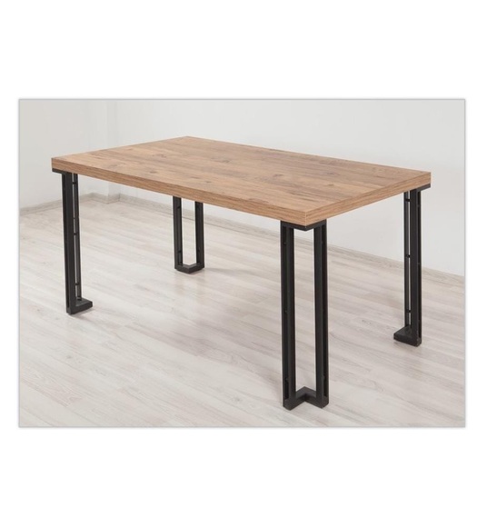 Home - Tisch Atlantic Pine - Hellbraun und Schwarz