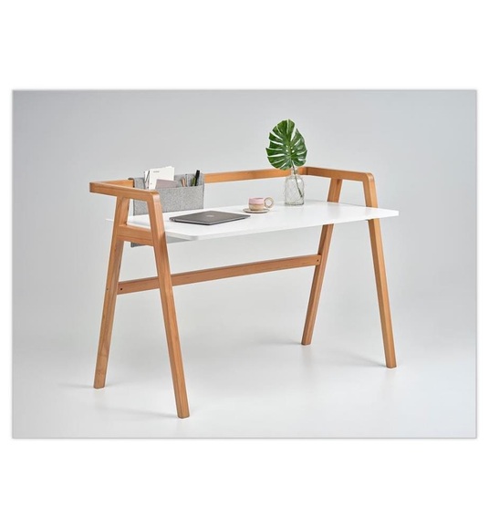 Home - Schreibtisch - Hellbraun und Weiss