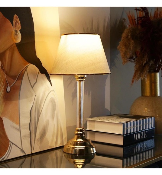 Home - Tischlampe - Beige