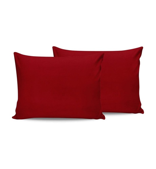 Home - 2er-Set Kopfkissenbezüge - 60 x 60 cm - Rot