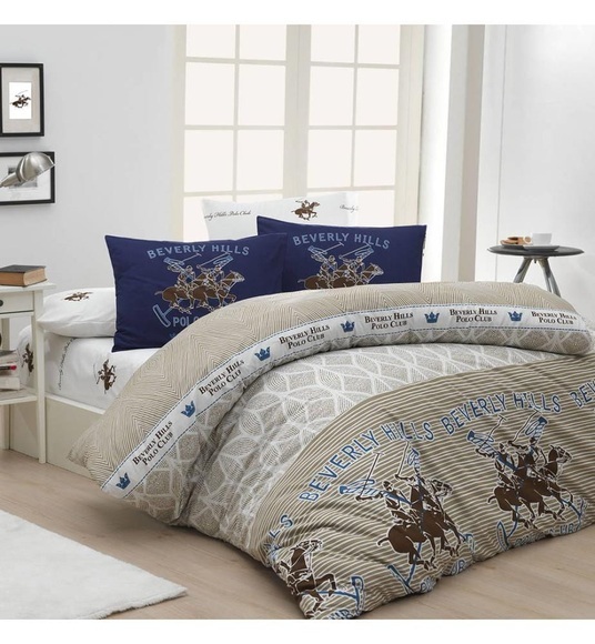 Beverly Hills Polo Club - 3-Teilige Bettwäschegarnitur - 260 x 220 cm - Multicolor