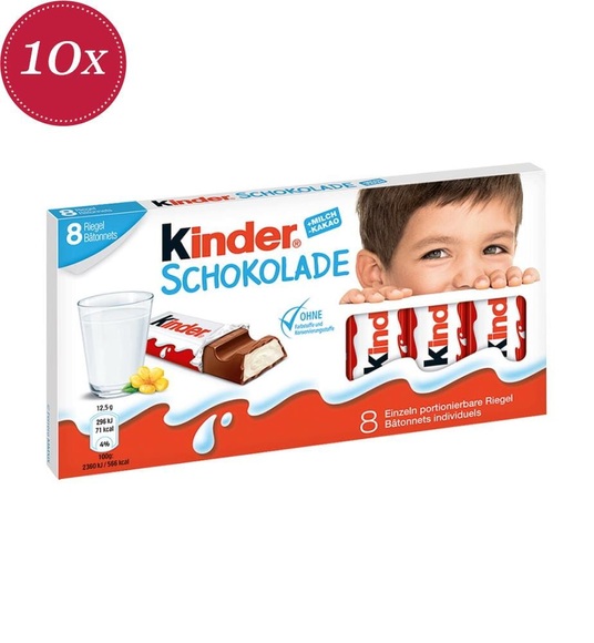Kinder Schokolade Riegel 8x12,5g