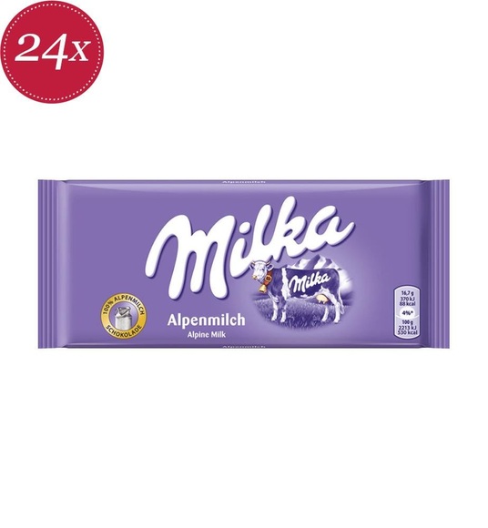 Milka - Alpenmilch - 24x 100g
