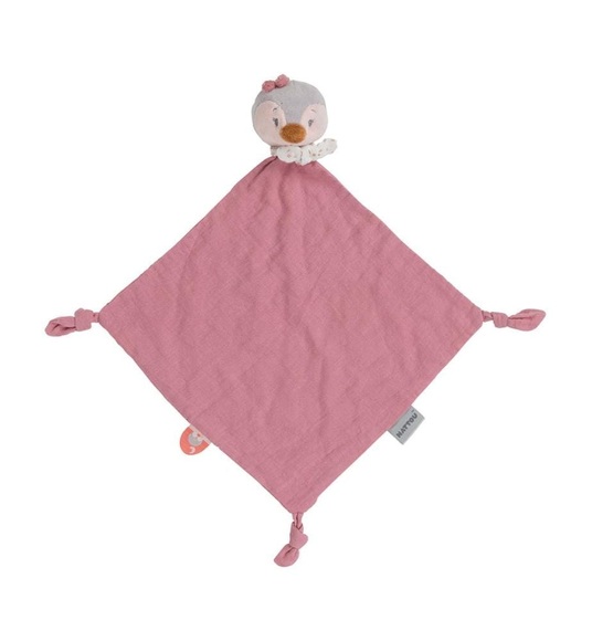 NATTOU Sasha & Pauline Kuscheltuch Muslin Sasha der Pinguin