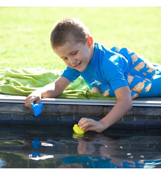 Konfidence - Badeanzug mit Schwimmhilfe Clownfisch | 4-5 Jahre