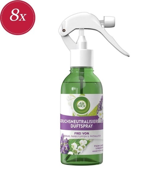 Air Wick - 8er-Set Raumspray Fresh Lavender & Lily of the Valley Fragrance Spray