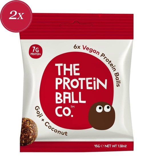 The Protein Ball Co - Protein Balls Goji + Coconut - 2x 45g
