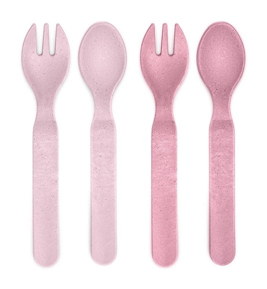 Reer - Besteck Growing 4-teilig rosa